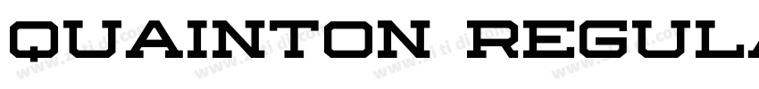 Quainton Regular字体转换